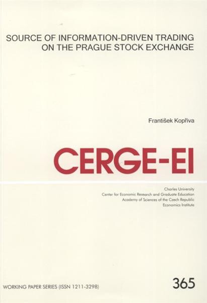 Source of information-driven trading on the Prague Stock Exchange