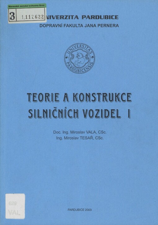 Teorie a konstrukce silničních vozidel I