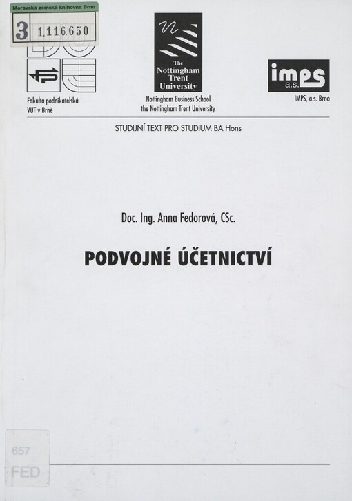 Podvojné účetnictví