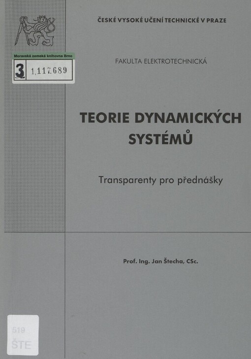 Teorie dynamických systémů: transparenty pro přednášky