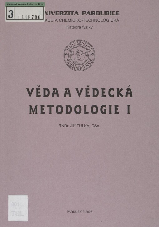 Věda a vědecká metodologie I