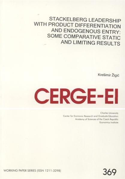 Stackelberg leadership with product differentiation and endogenous entry :some comparative statistic and limiting results