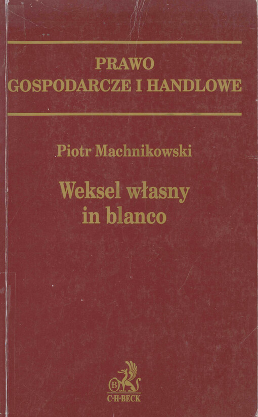 Weksel własny in blanco