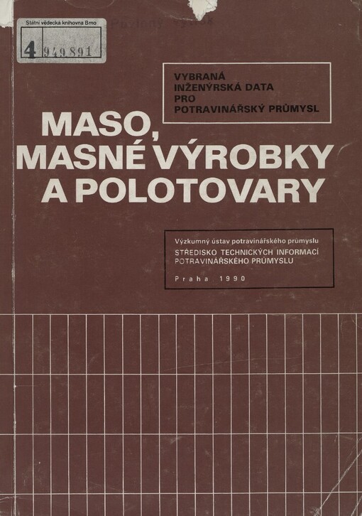 Maso, masné výrobky a polotovary