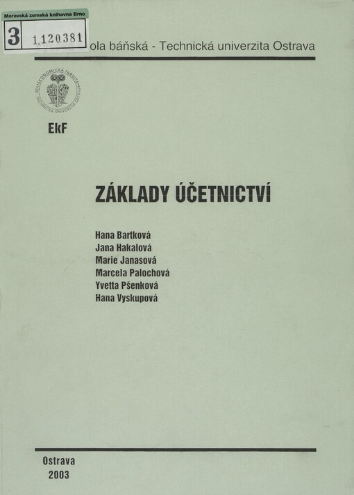 Základy účetnictví