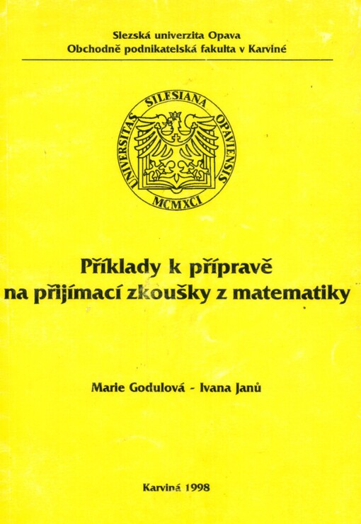 Příklady k přípravě na přijímací zkoušky z matematiky