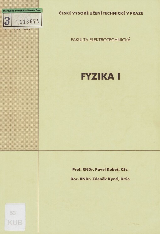 Fyzika I