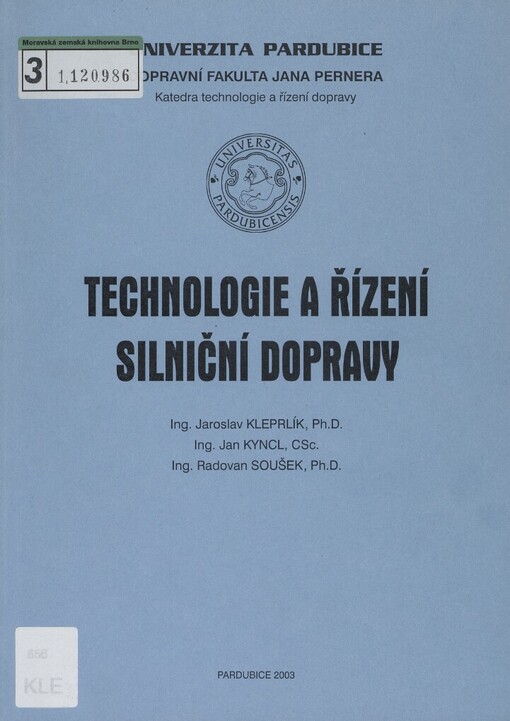 Technologie a řízení silniční dopravy