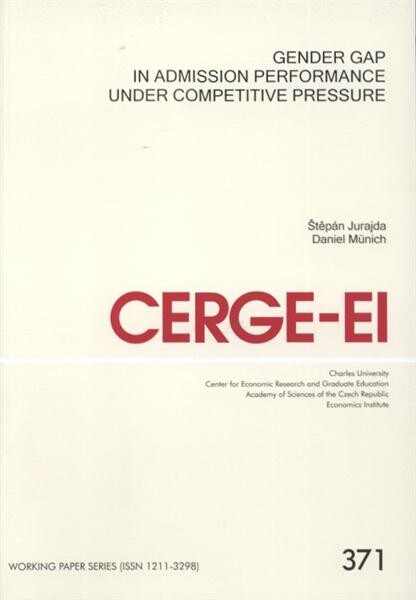 Gender gap in admission performance under competitive pressure