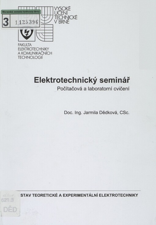 Elektrotechnický seminář: počítačová a laboratorní cvičení