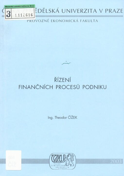 Řízení finančních procesů podniku
