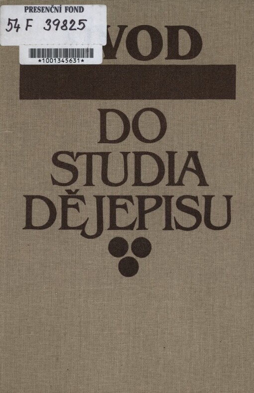 Úvod do studia dějepisu