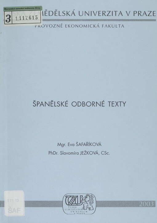 Španělské odborné texty