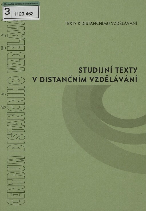 Studijní texty v distančním vzdělávání