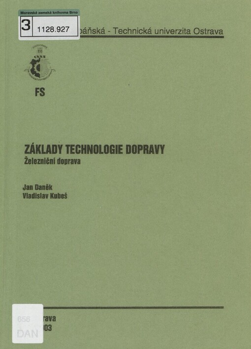 Základy technologie dopravy: železniční doprava