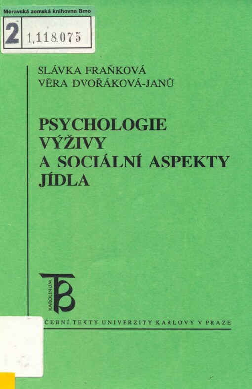 Psychologie výživy a sociální aspekty jídla