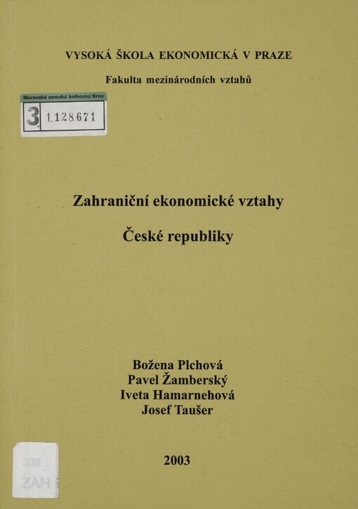 Zahraniční ekonomické vztahy České republiky