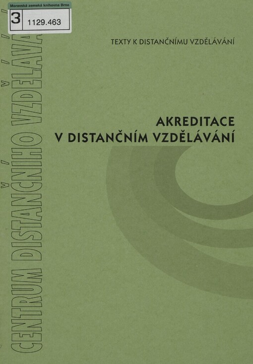 Akreditace v distančním vzdělávání