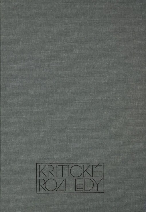 Léta zrání: (o české próze osmdesátých let)