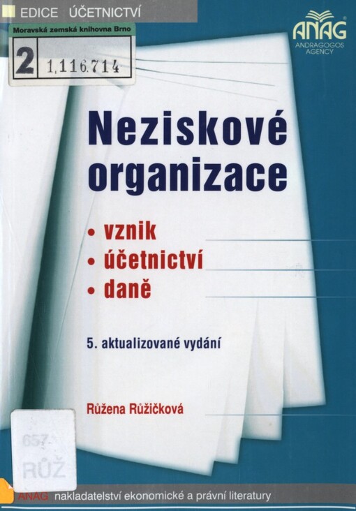 Neziskové organizace: vznik, účetnictví, daně