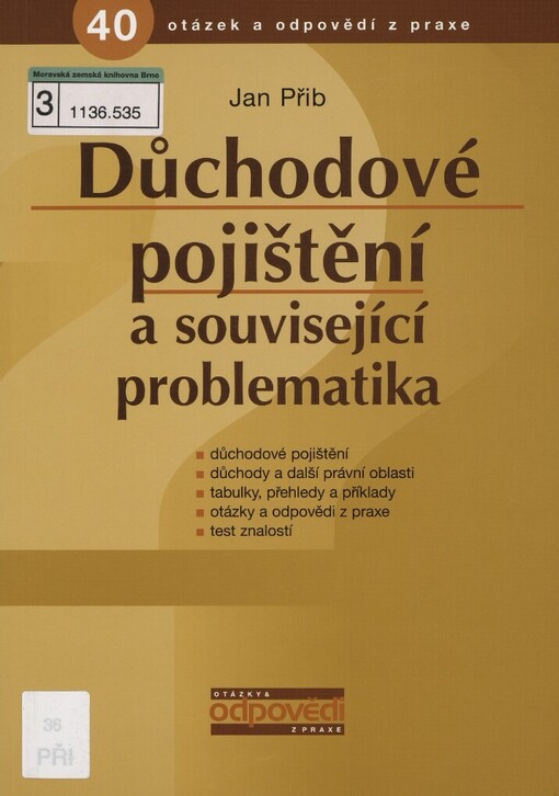 Důchodové pojištění a související problematika
