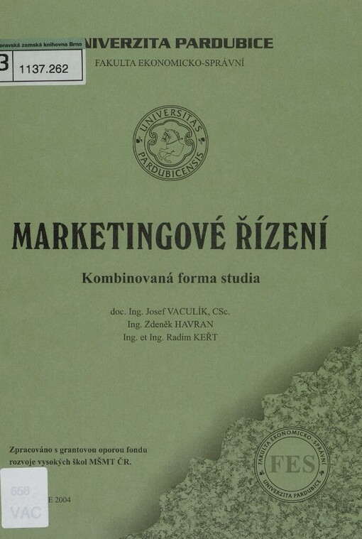 Marketingové řízení: kombinovaná forma studia