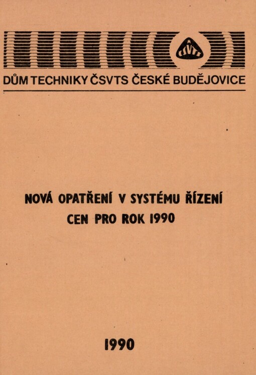 Nová opatření v systému řízení cen pro rok 1990