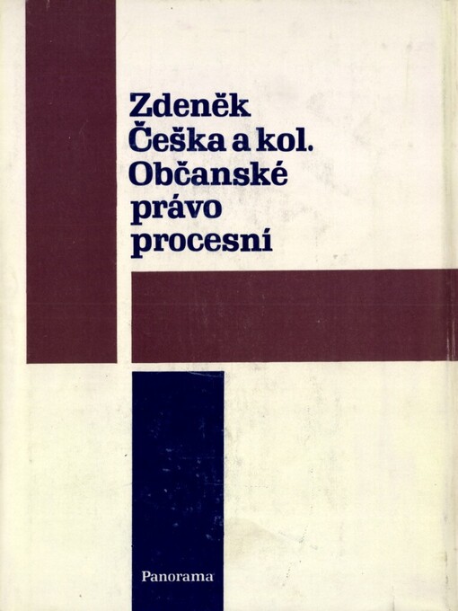 Občanské právo procesní: celost. vysokošk. učebnice pro stud. právnických fakult