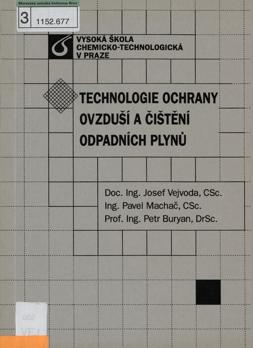 Technologie ochrany ovzduší a čištění odpadních plynů
