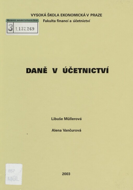 Daně v účetnictví