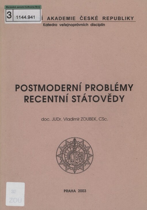 Postmoderní problémy recentní státovědy