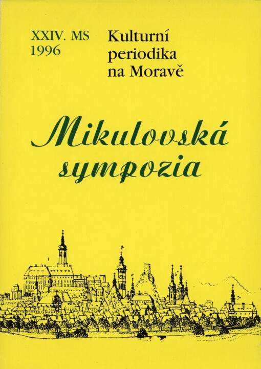 Kulturní periodika na Moravě: 17.-18. října 1996