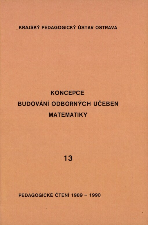 Koncepce budování odborných učeben matematiky