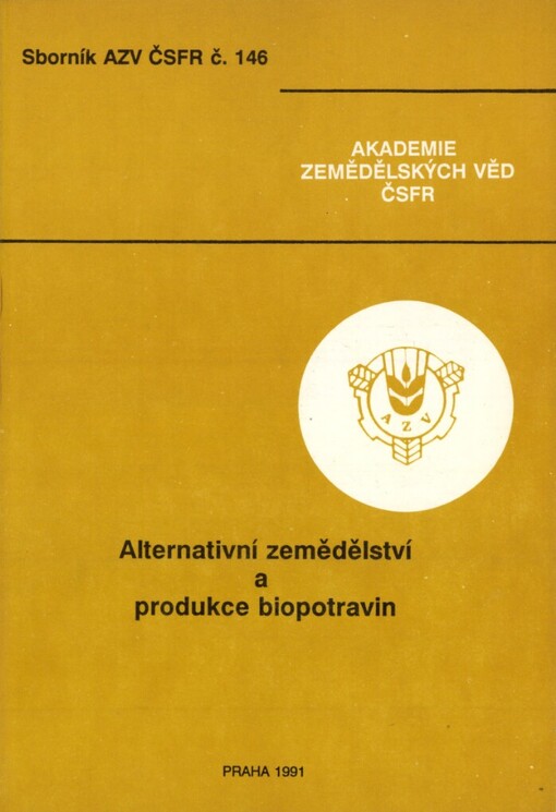 Alternativní zemědělství a produkce biopotravin