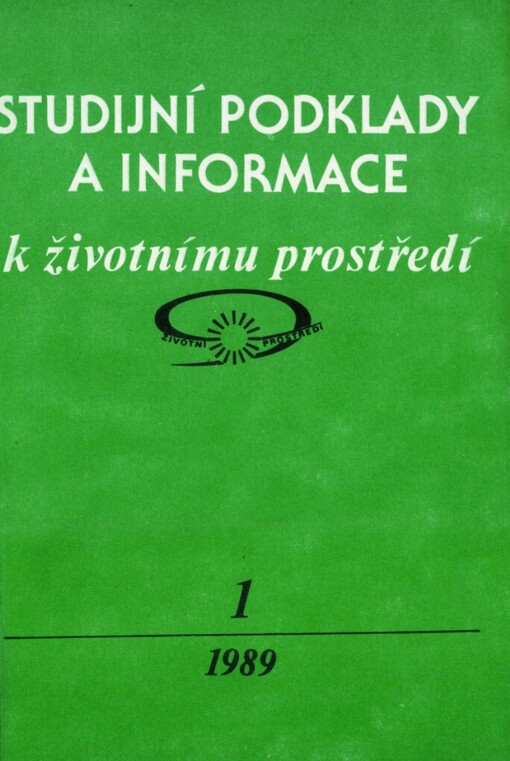 Analýza stavu životního prostředí a koncepční opatření v současném období
