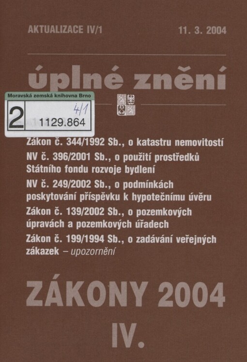 Zákony 2004