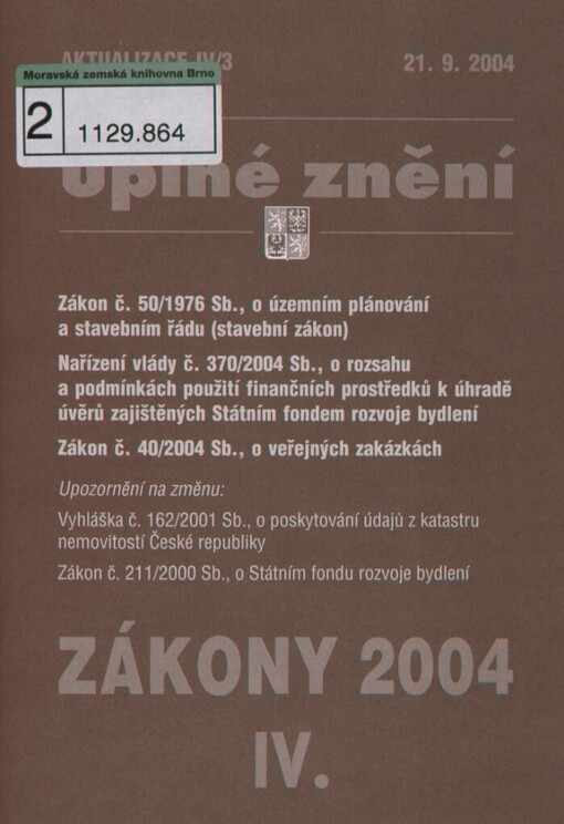 Zákony 2004