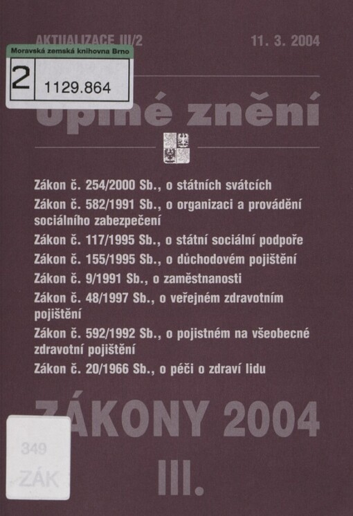 Zákony 2004
