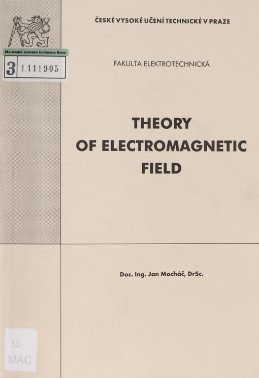 Theory of electromagnetic field