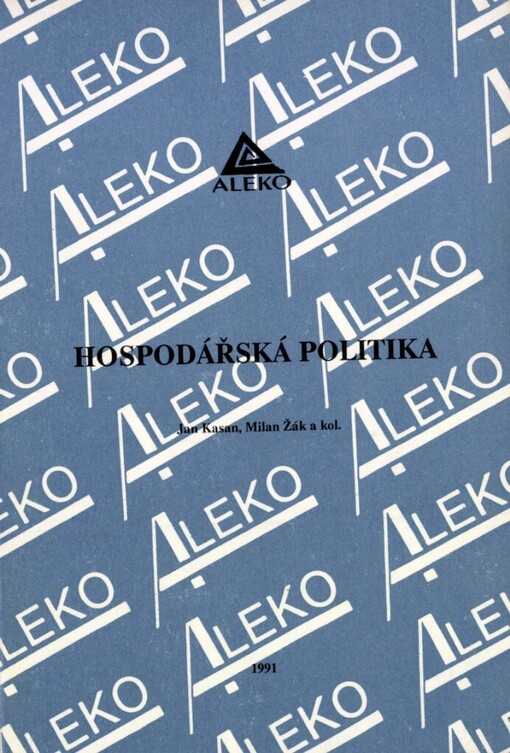 Hospodářská politika: [učební text]