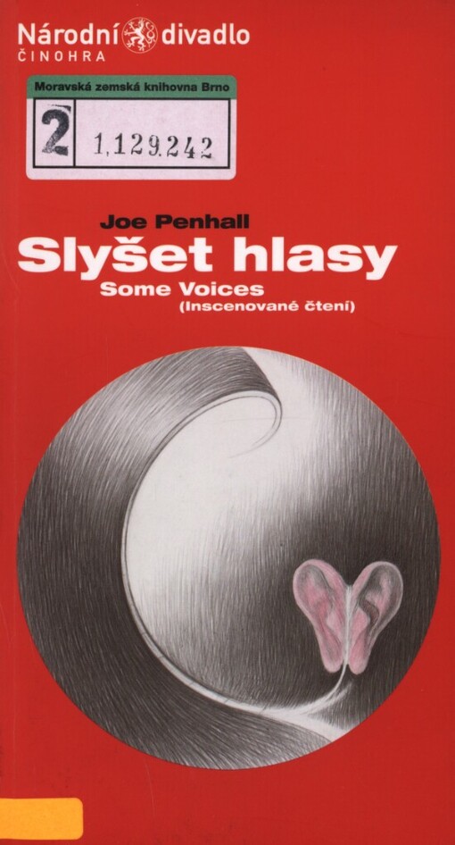 Joe Penhall, Slyšet hlasy =: Some voices : inscenované čtení : [česká premiéra 2. a 11. listopadu 2003 v Divadle Kolowrat
