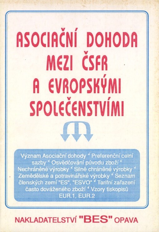 Asociační dohoda mezi ČSFR a Evropskými společenstvími