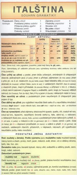 Italština : souhrn gramatiky