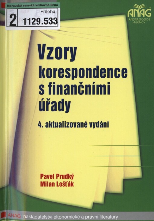 Vzory korespondence s finančními úřady