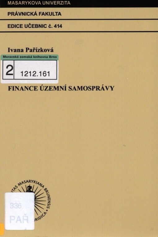 Finance územní samosprávy