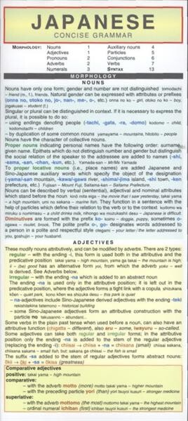 Japanese : concise grammar