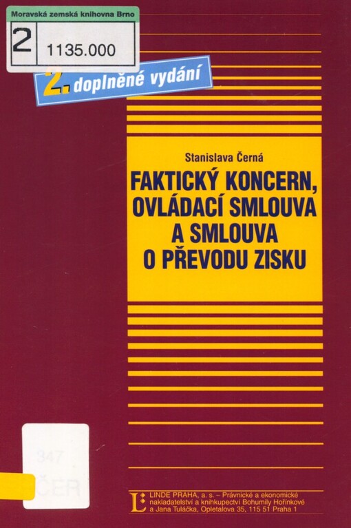 Faktický koncern, ovládací smlouva a smlouva o převodu zisku