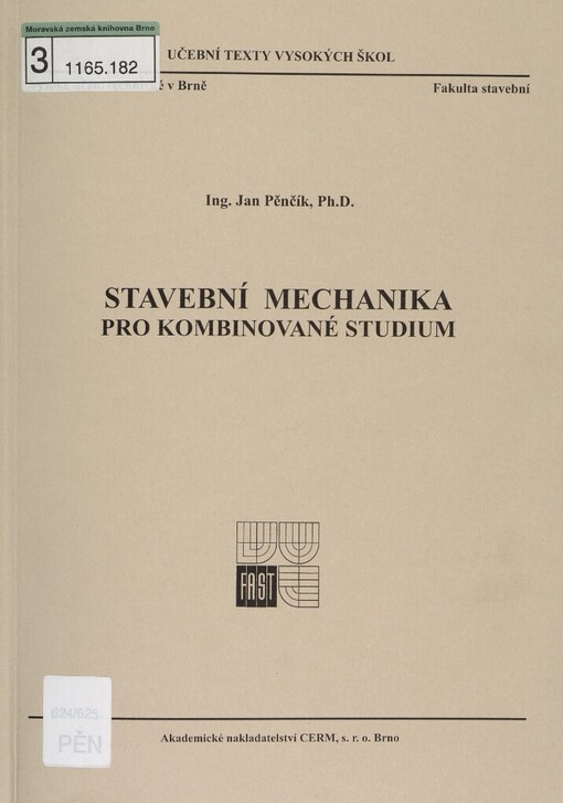Stavební mechanika pro kombinované studium