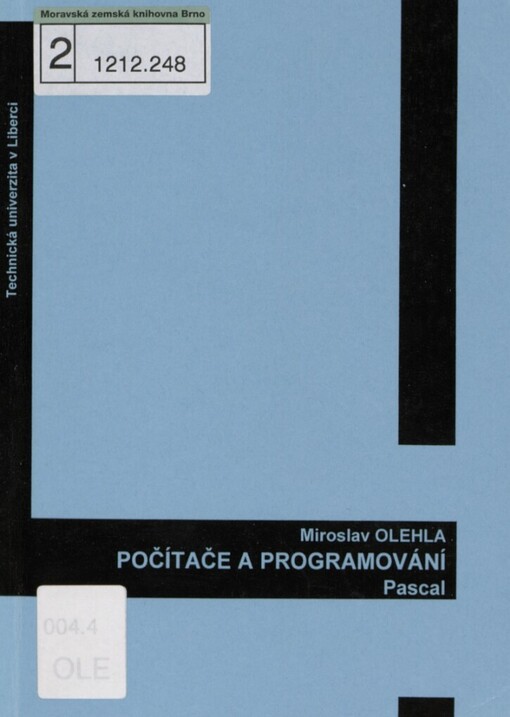 Počítače a programování - Pascal: studijní podklady