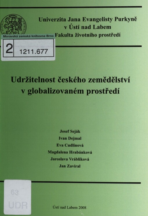 Udržitelnost českého zemědělství v globalizovaném prostředí